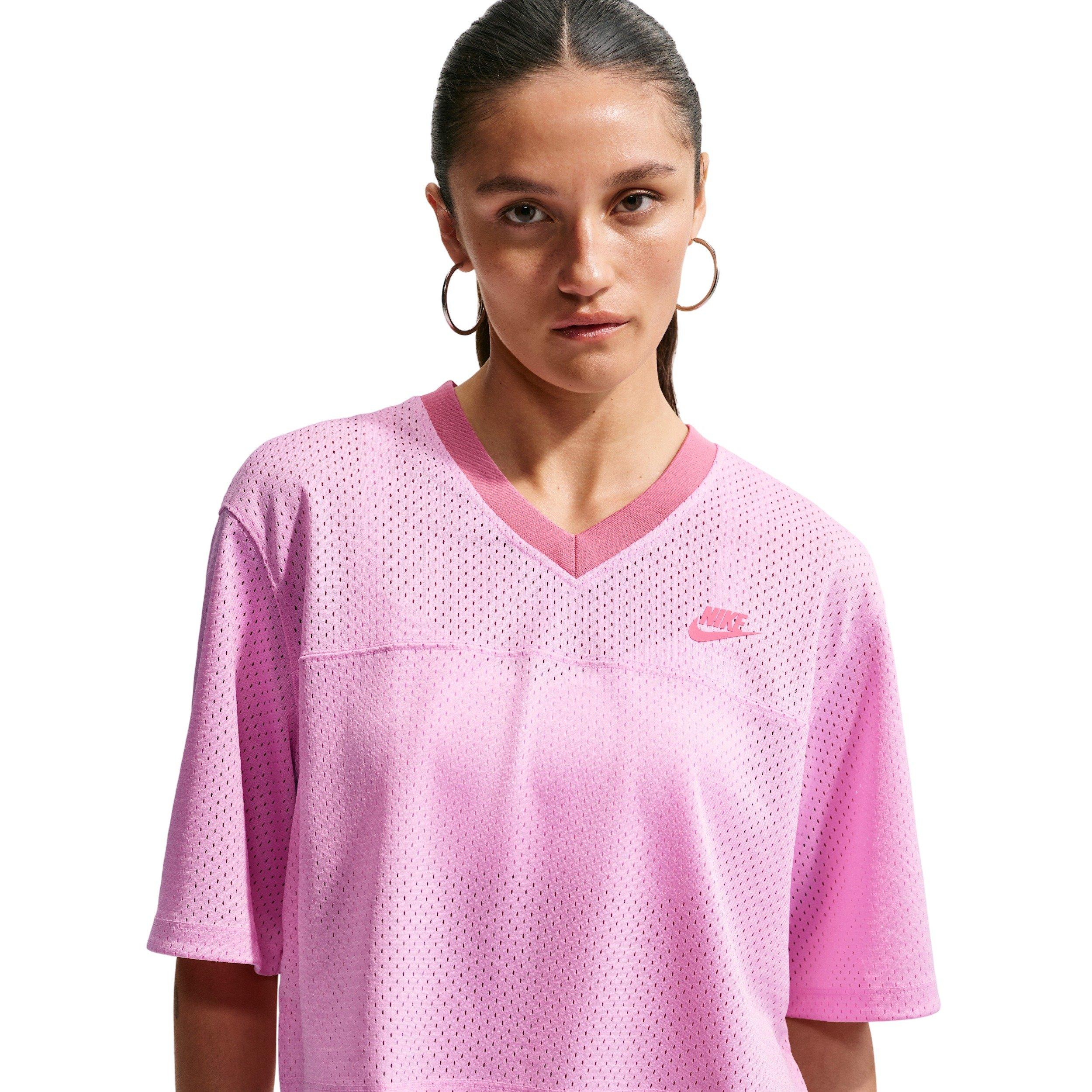 Nike Women's Sportswear Oversized Heritage Cropped Mesh Jersey